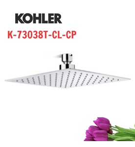 Đầu sen vuông gắn trần Kohler K-73038T-CL-CP