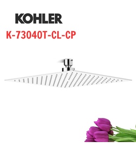 Đầu sen vuông gắn trần Kohler K-73040T-CL-CP