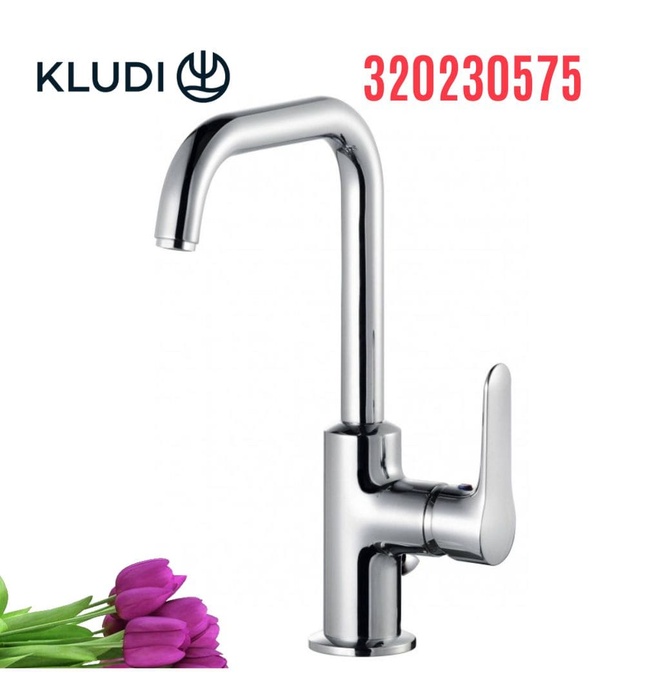 Vòi lavabo nóng lạnh 1 chân cao Objekta Kludi 320230575