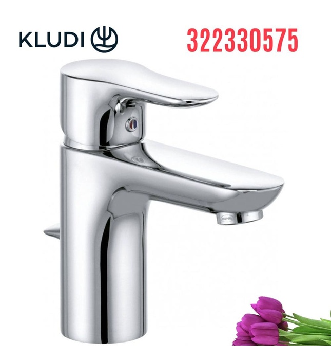 Vòi lavabo nóng lạnh 1 chân Objekta Kludi 322330575