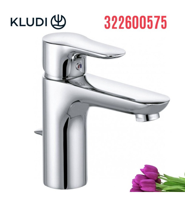 Vòi lavabo nóng lạnh 1 chân Objekta Kludi 322600575