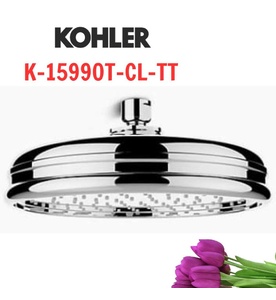 Đầu sen tắm tròn gắn trần Kohler K-15990T-CL-TT