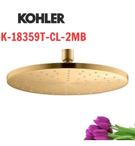 Đầu sen tròn gắn trần Kohler K-18359T-CL-2MB