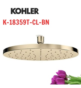 Đầu sen tròn gắn trần Kohler K-18359T-CL-BN