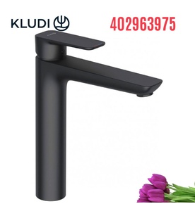 Vòi lavabo nóng lạnh 1 chân cao đen Kludi Pure & Style 402963975