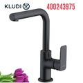 Vòi lavabo nóng lạnh 1 chân cao đen Pure & Style Kludi 400243975