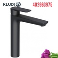 Vòi lavabo nóng lạnh 1 chân cao đen Kludi Pure & Style 402963975