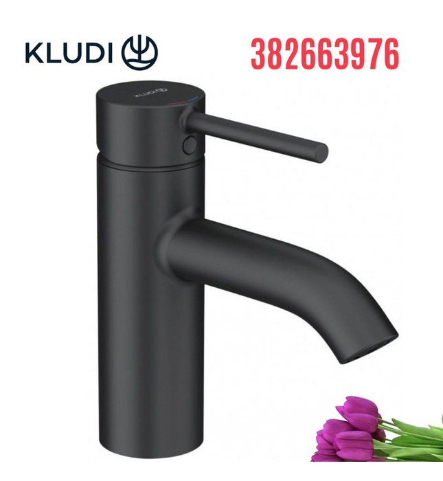 Vòi lavabo nóng lạnh 1 chân đen Bozz Kludi 382663976