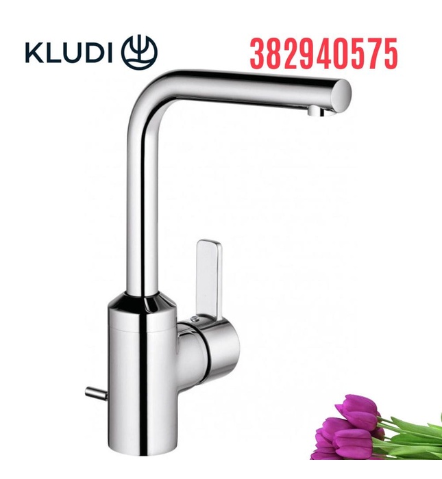 Vòi lavabo nóng lạnh 1 chân cao Zenta Kludi 382940575