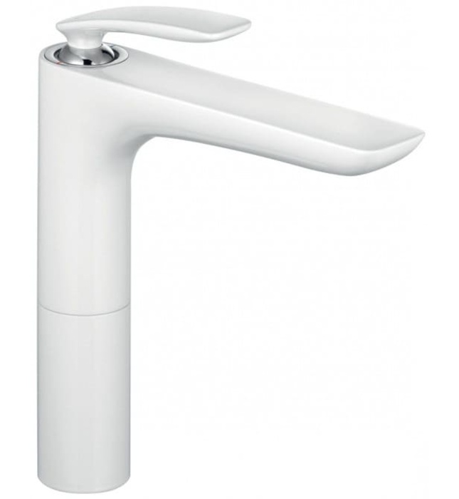 Vòi lavabo nóng lạnh 1 chân cao trắng Kludi Balance 522969175