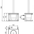 Hộp đựng bàn chải bồn cầu Kohler Stages K-27368T-CH7