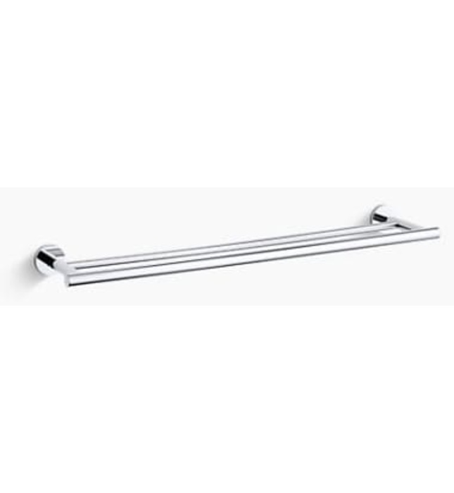 Thanh treo khăn đôi 24” kohler Stillness K-14391T-CP