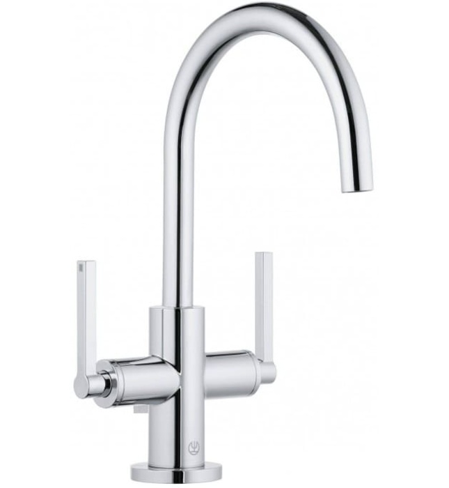 Vòi lavabo nóng lạnh 1 chân 2 tay gạt Nova Fonte Kludi 201180515