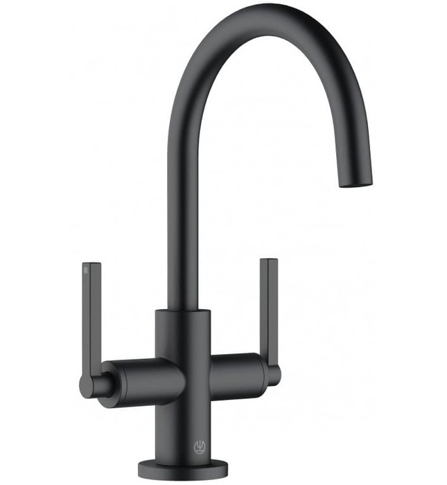 Vòi lavabo nóng lạnh 1 chân 2 tay gạt Nova Fonte Kludi 201180515