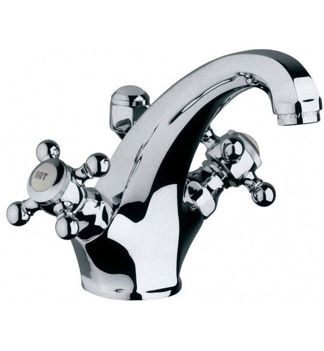 Vòi lavabo 1 chân 2 núm xoay vàng Adlon Kludi 510104520