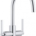 Vòi lavabo nóng lạnh 1 chân 2 tay gạt Nova Fonte Kludi 201180515