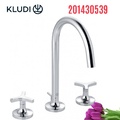 Vòi lavabo nóng lạnh 3 chân 2 tay gạt Kludi Nova Fonte 201430539