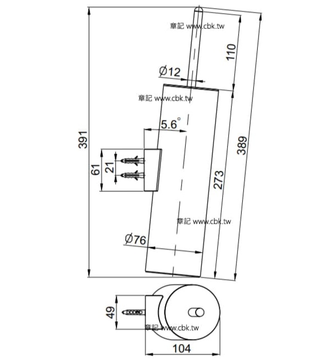 Khay đựng bàn chải bồn cầu Kohler Stillness K-14389T-BGD