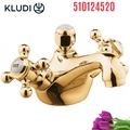 Vòi lavabo 1 chân 2 núm xoay vàng Adlon Kludi 510124520