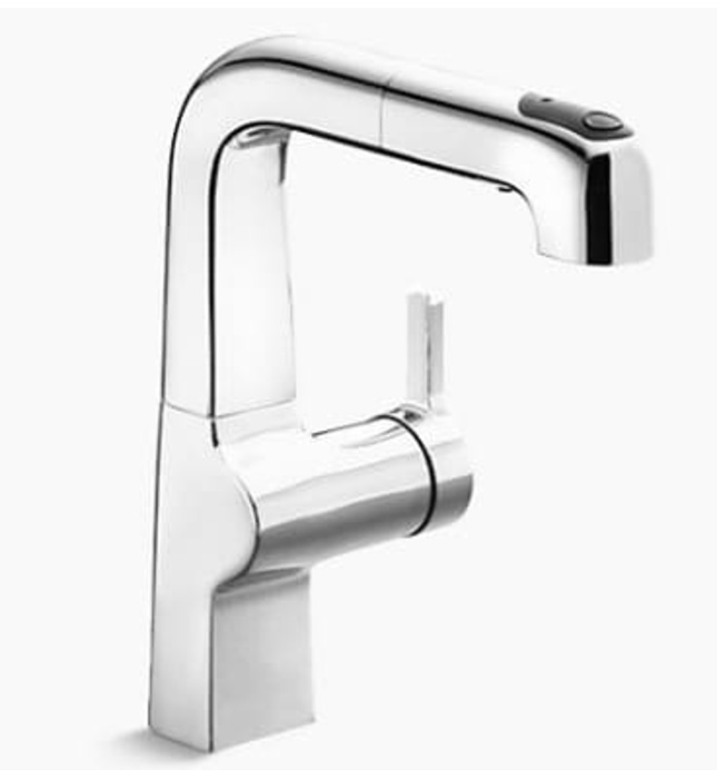 Vòi rửa bát đầu vòi kiểu dây rút Kohler Evoke K-6332T-B4-VS