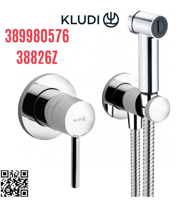 Vòi xịt vệ sinh nóng lạnh Đức Kludi Bozz 389980576