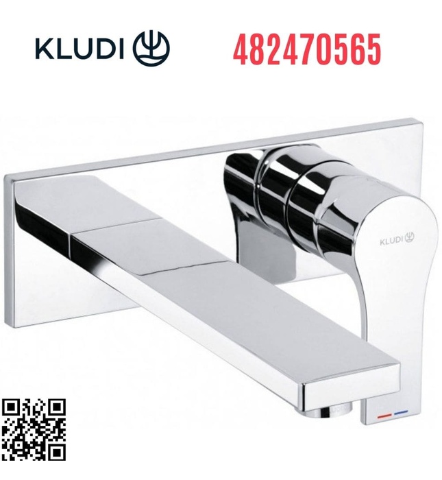 Vòi lavabo 2 chân âm tường Đức Kludi Zenta SL 482470565