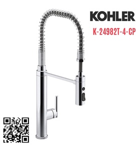 Vòi rửa bát đa chức năng Kohler Purist K-24982T-4-CP