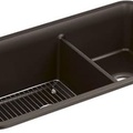 Chậu rửa chén 2 hố âm bàn kèm khay KOHLER Cairn K-8204-CM2
