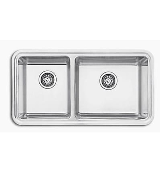 Chậu rửa chén 2 hố âm bàn Kohler Prologue K-3664T-F-NA