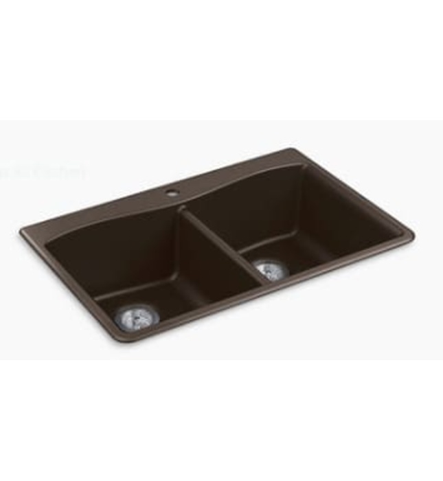 Chậu rửa chén 2 hố cân âm bàn Kohler Kennon K-8185-1-CM2