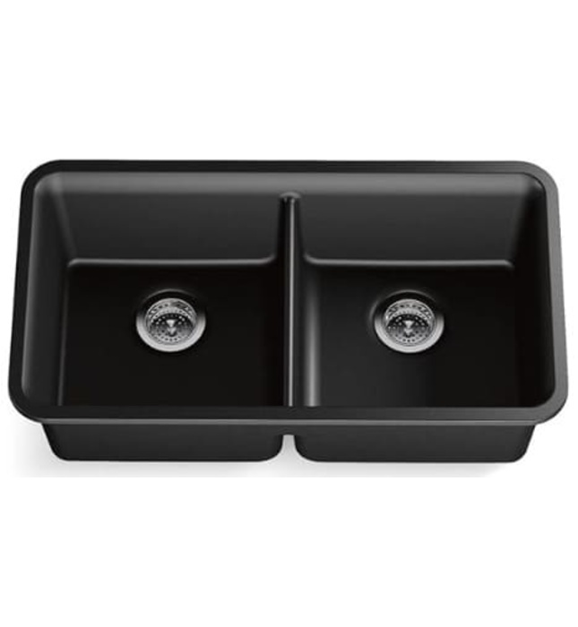 Chậu rửa chén 2 hố cân âm bàn KOHLER Cairn K-8199-CM1