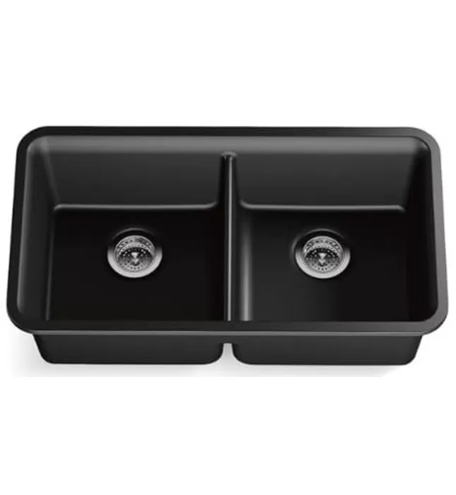 Chậu rửa chén 2 hố cân âm bàn KOHLER Cairn K-8199-CM1