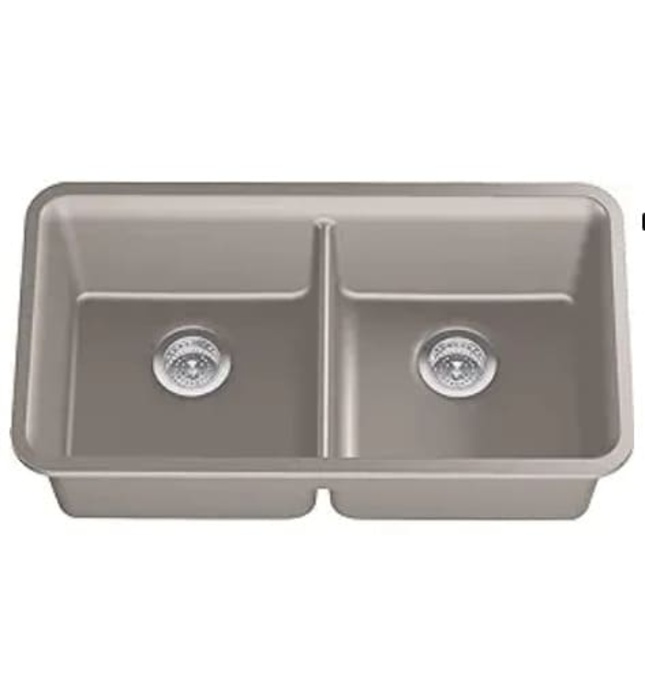 Chậu rửa chén 2 hố cân âm bàn KOHLER Cairn K-8199-CM3