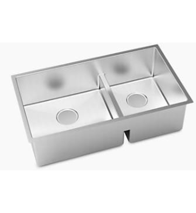 Chậu rửa chén 2 hố lệch âm bàn Kohler Strive K-97827T-F-NA