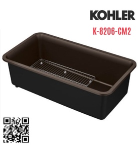 Chậu rửa chén 1 hố âm bàn kèm khay Kohler Cairn K-8206-CM2