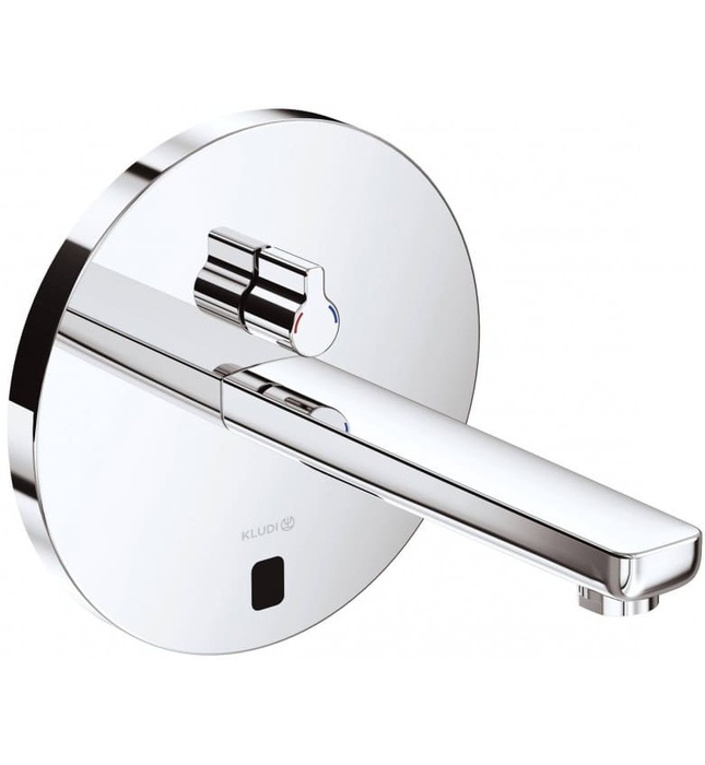 Vòi lavabo cảm ứng nước lạnh âm tường Đức Zenta Kludi 3850105