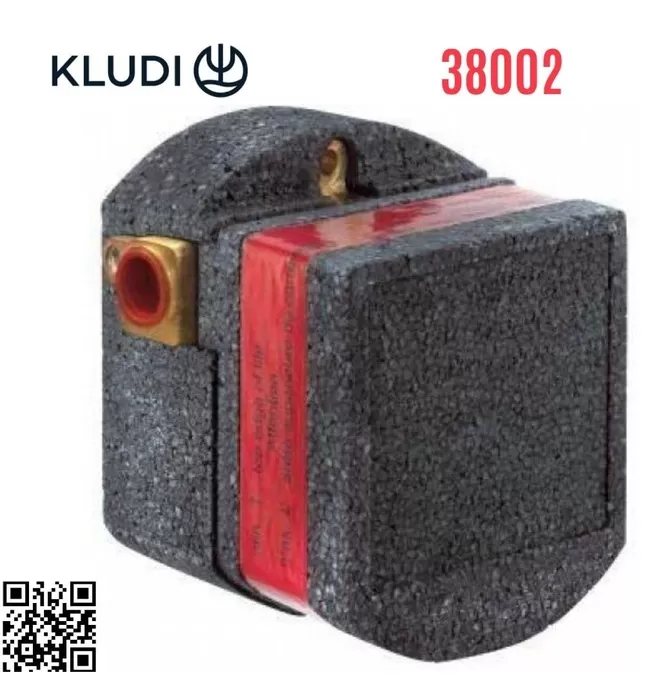 Hộp van điện tử âm tường dùng pin Đức Kludi 38002
