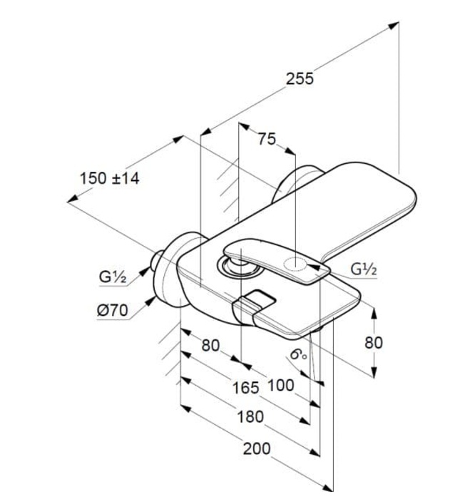 Củ sen tắm nóng lạnh trắng Đức Kludi Balance 5244591735