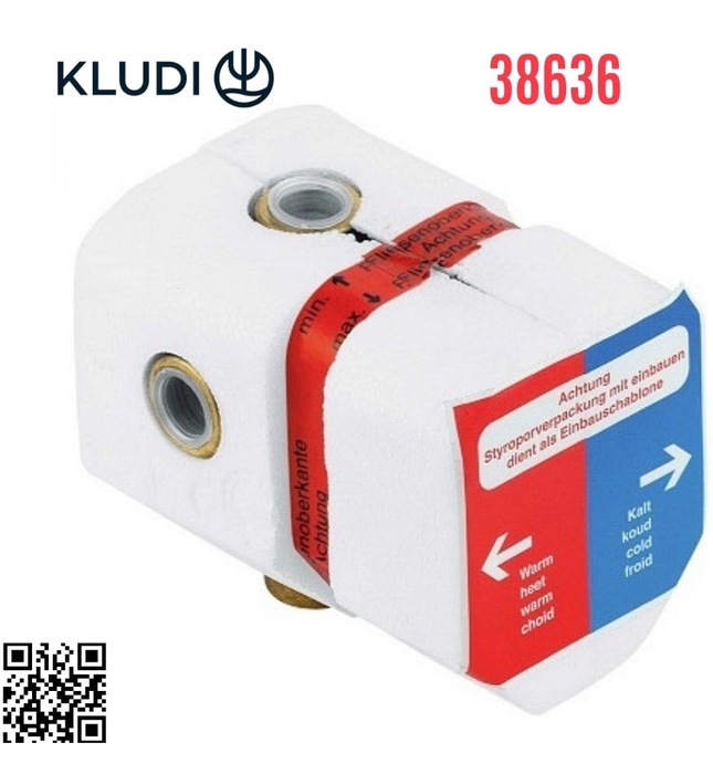 Bộ trộn âm tường chuyển hướng 2 đường nước Kludi 38636
