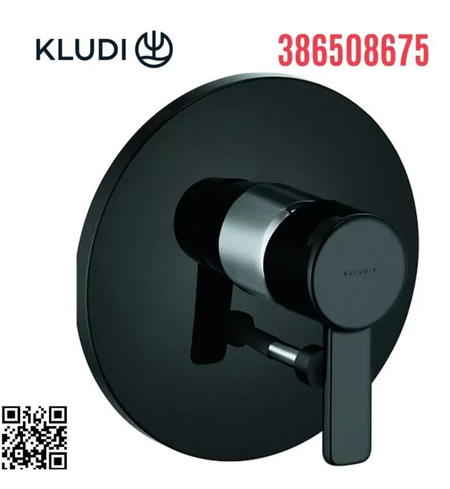 Mặt nạ chuyển hướng 2 đường nước đen Zenta Đức Kludi 386508675