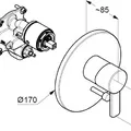 Mặt nạ chuyển hướng 2 đường nước Zenta Đức Kludi 386500575