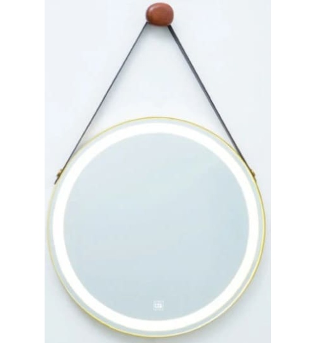 Gương đèn led dây da hình tròn 700x700mm Đình Quốc ĐQ 69016 