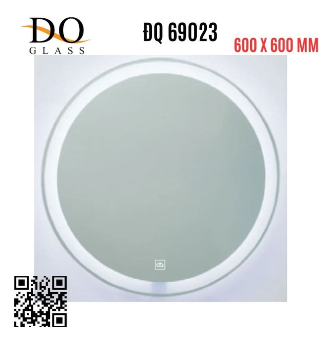 Gương đèn led hình tròn 600 x 600mm Đình Quốc ĐQ 69023 