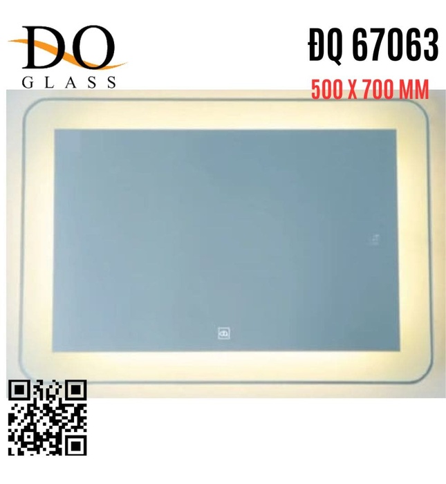 Gương đèn led hình chữ nhật Đình Quốc ĐQ 67063 (600x800mm)