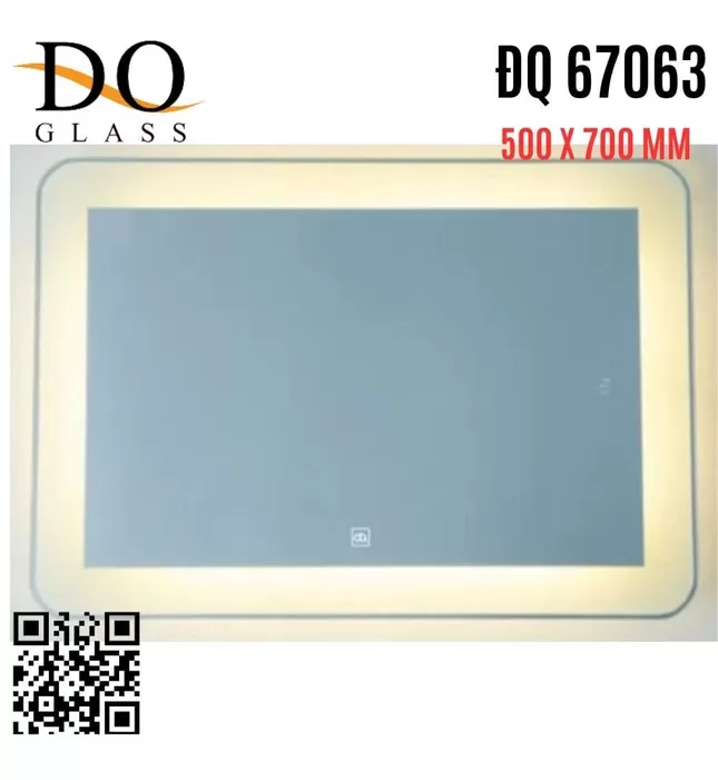 Gương Đèn LED Hình Chữ Nhật Đình Quốc ĐQ 67063 600x800mm