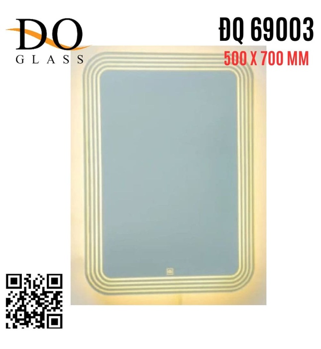 Gương đèn led hình chữ nhật 500x700mm Đình Quốc ĐQ 69003 