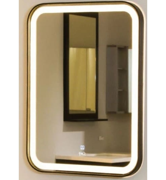 Gương đèn led hình chữ nhật Đình Quốc ĐQ 99905 600x800mmv viền inox 
