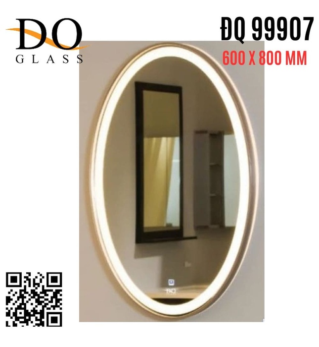Gương đèn led hình ovan 600x800mm Đình Quốc ĐQ 99907