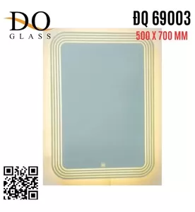 Gương Đèn LED Hình Chữ Nhật Đình Quốc ĐQ 69003 500x700mm