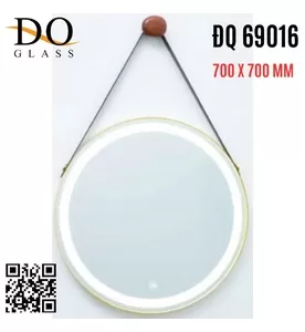 Gương Đèn LED Dây Da Hình Tròn Đình Quốc ĐQ 69016 700x700mm